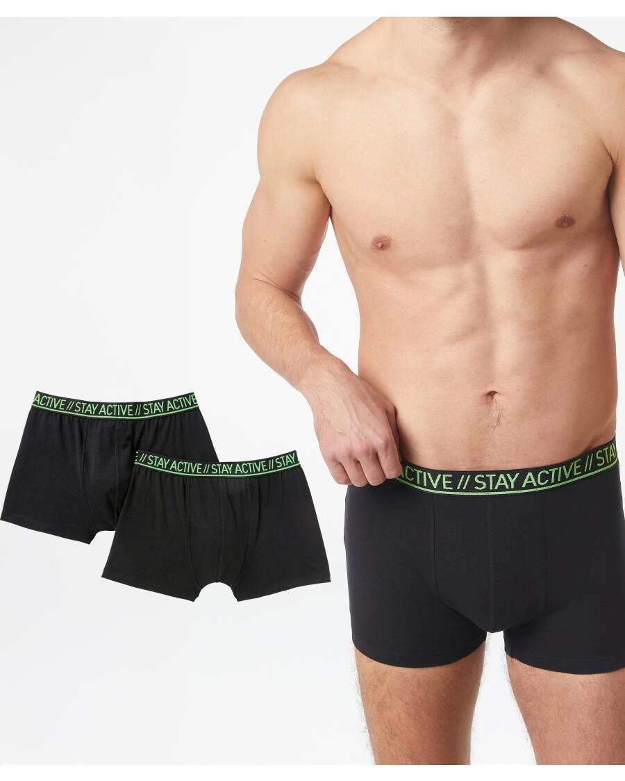 Retro Boxershorts schwarz