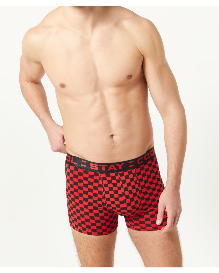 Retro boxershorts rood