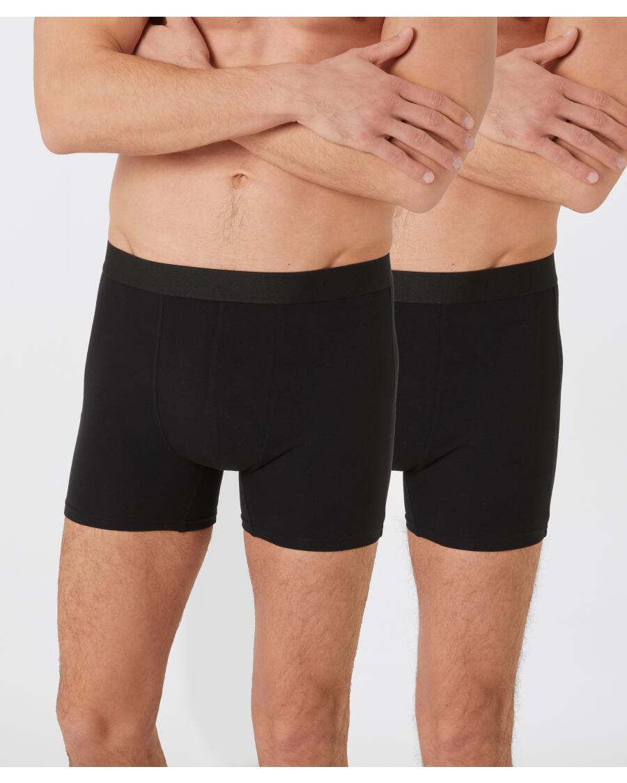 Schwarze Retro Boxershorts schwarz