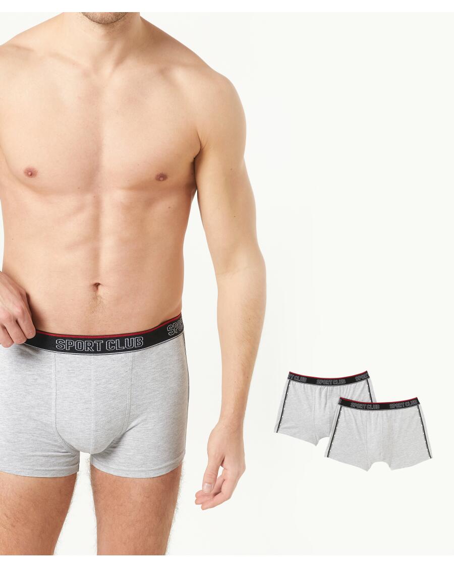 Retro Boxershorts grau melange