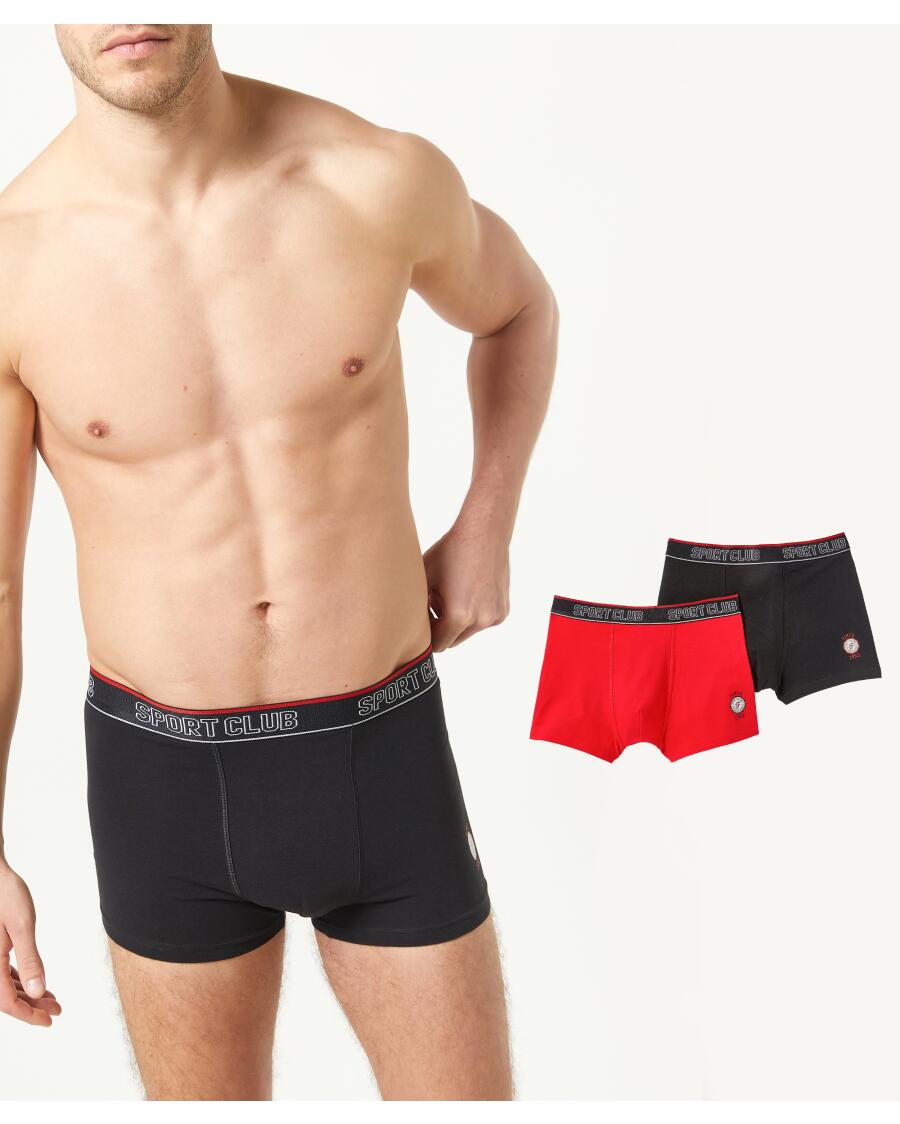 Retro Boxershorts schwarz/rot