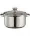 Pan met deksel zilver