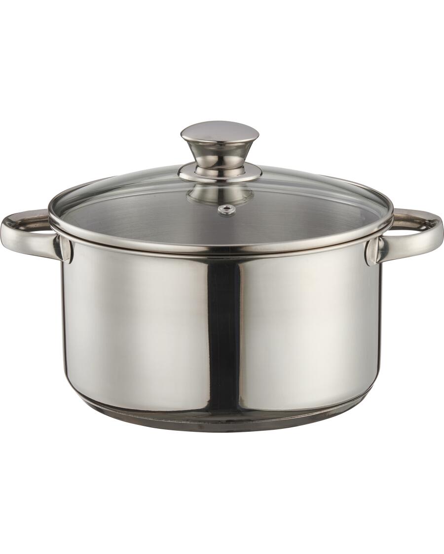 Topf mit Deckel silber