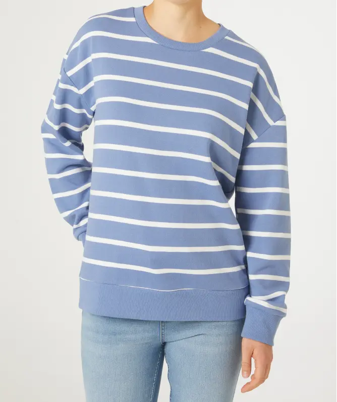 Sweter dresowy w paski