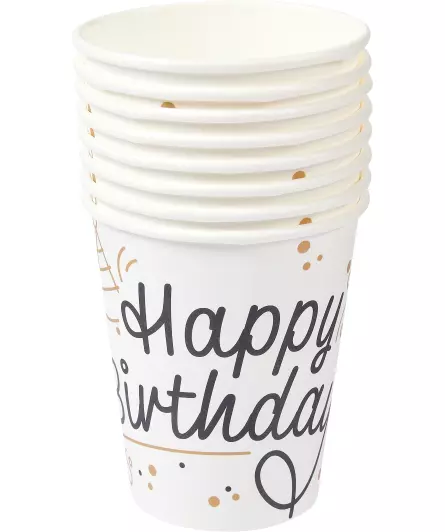Pappbecher Geburtstag