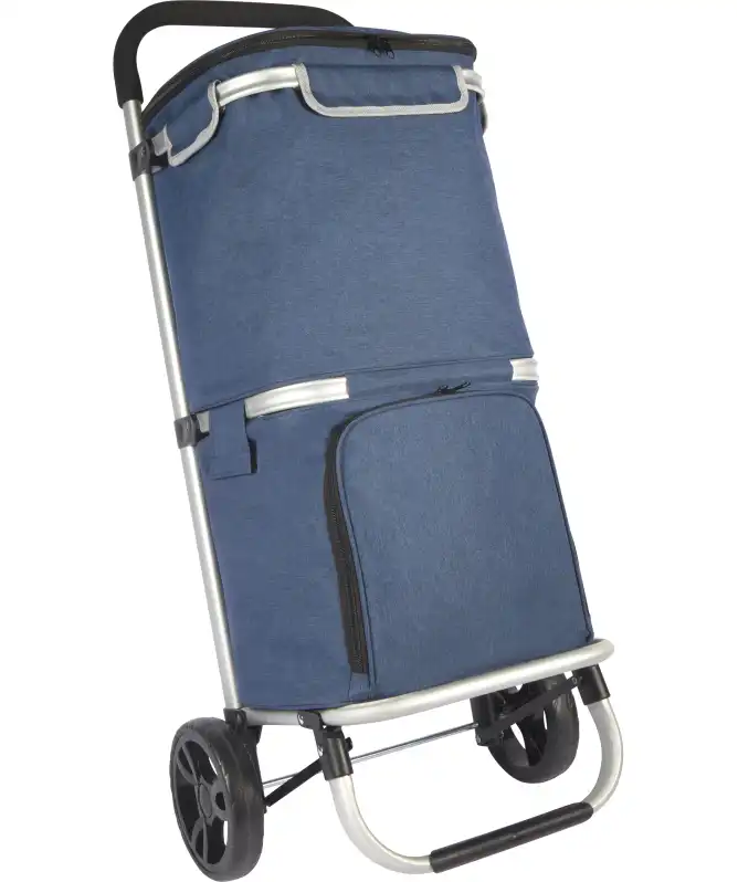 Einkaufstrolley mit Kühltasche