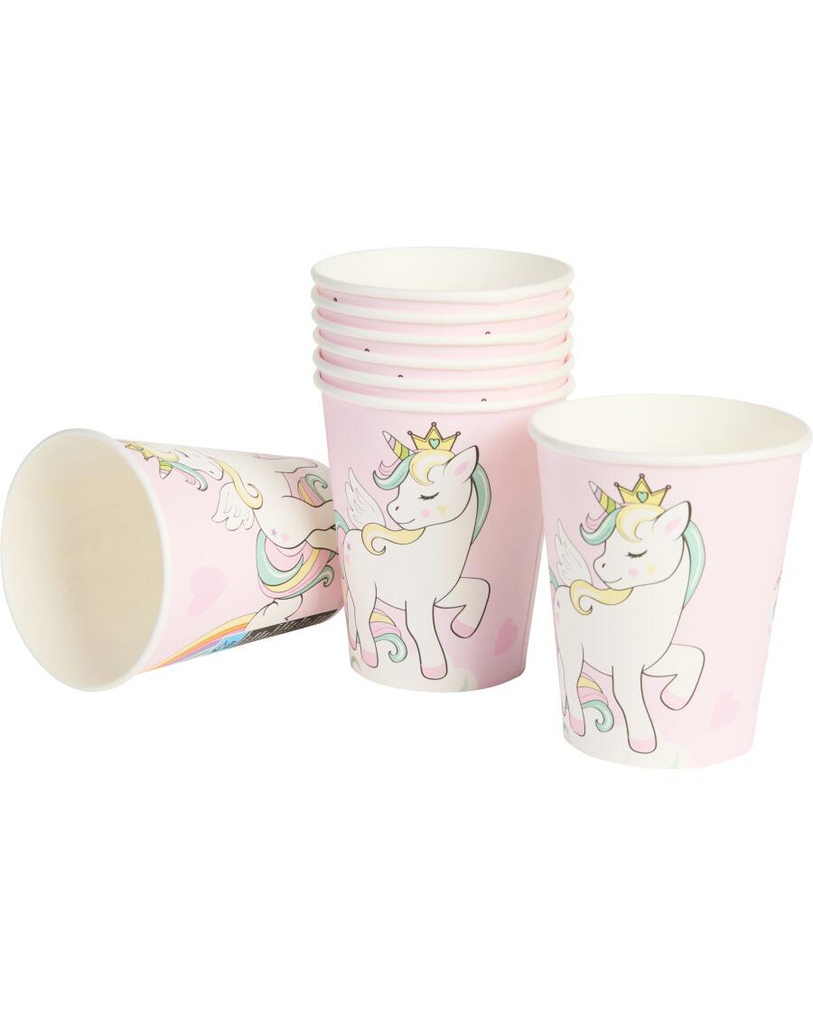 Süße Pappbecher rosa