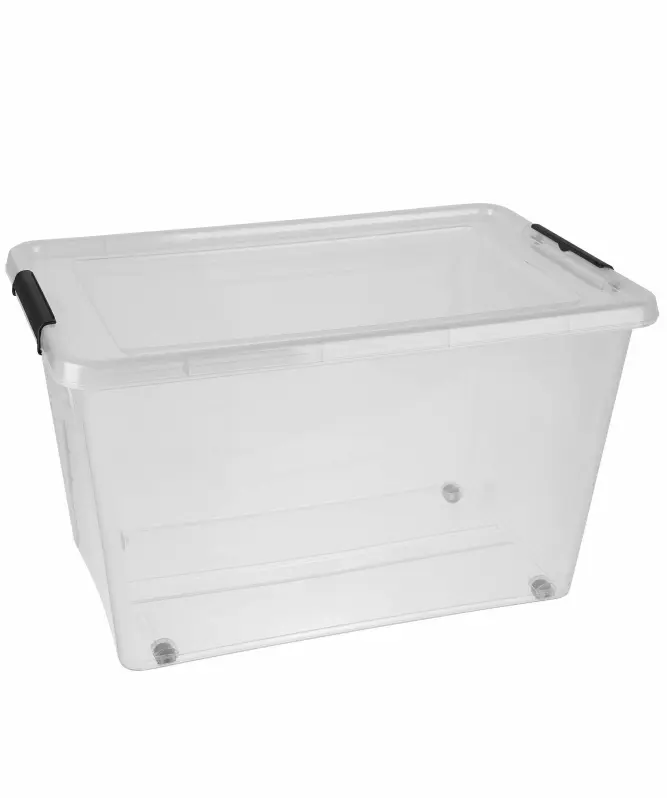 Tragbarer Duschkorb Aus Kunststoff – Mit Griff, Transparent, 30x21,5x15,3 Cm, Für Bad & Küche
