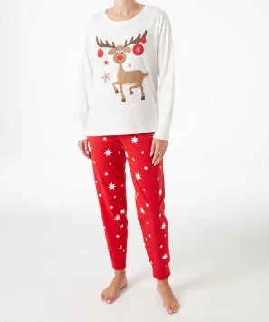 Fleece-Pyjama Weihnachten