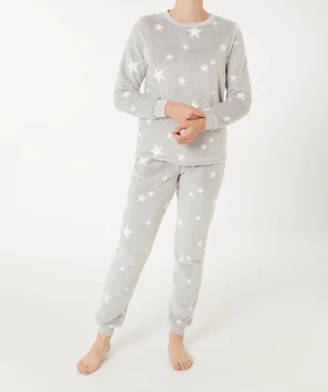 Bequemer Fleece-Pyjama