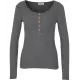 Langarmshirt mit Knopfleiste