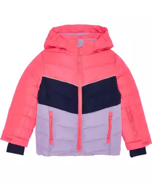 Skijacke in Neonfarbe