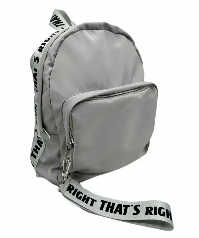 Rucksack mit Spruchband