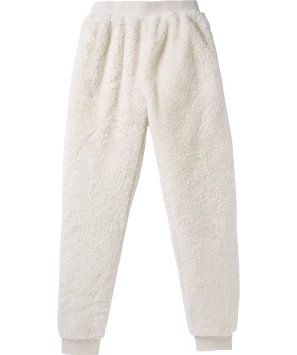 Witte fleece broek