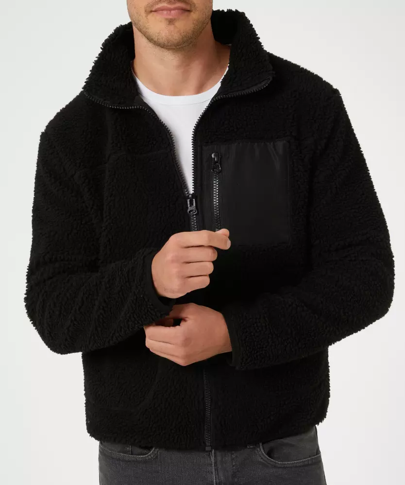 Fleece-Sportjacke Teddyfell Ergeenomixx, Seitentaschen
