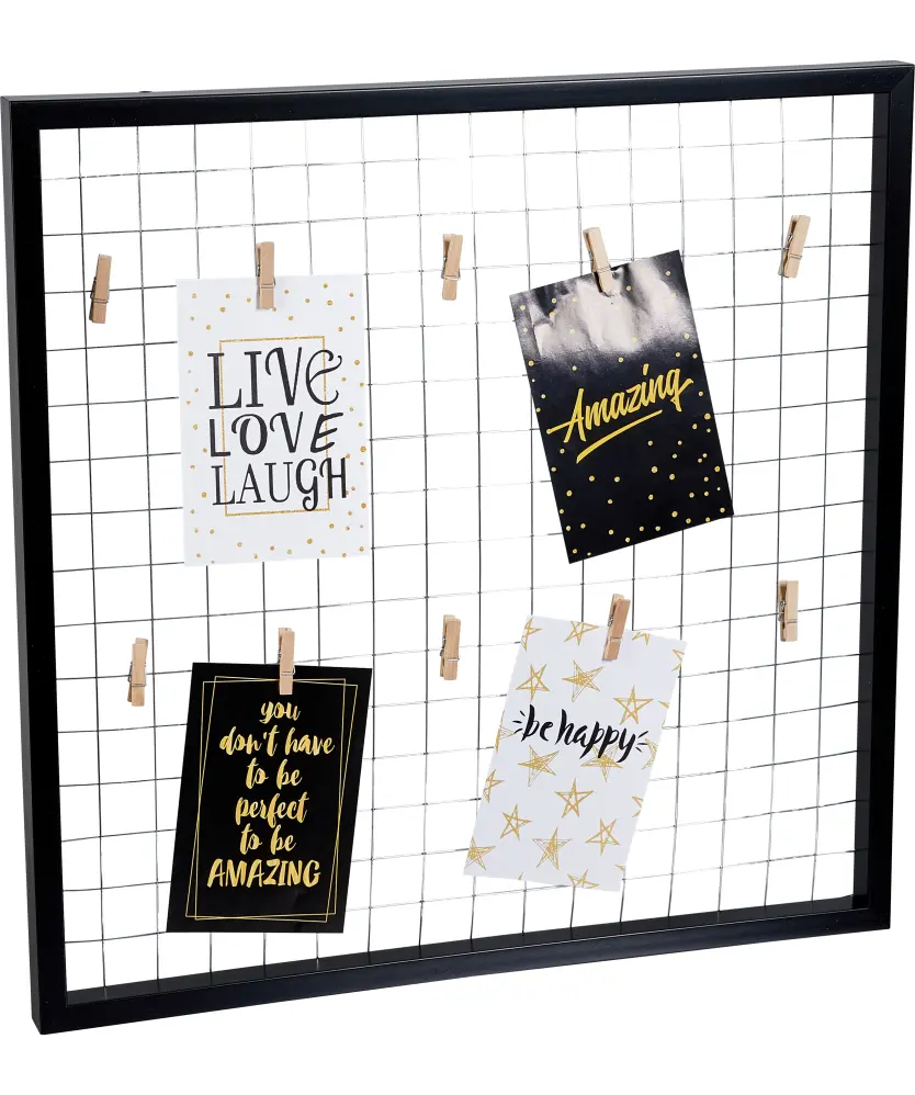 Bilder-Board mit Klammern ca. 50 x 50 x 3 cm