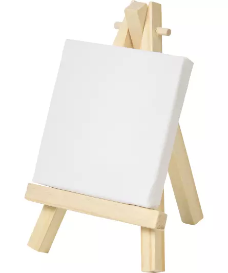 Minidoek met schildersezel