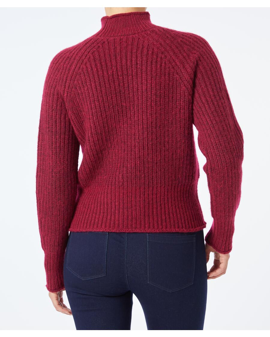Sweter z dzianiny Janina, przycięty