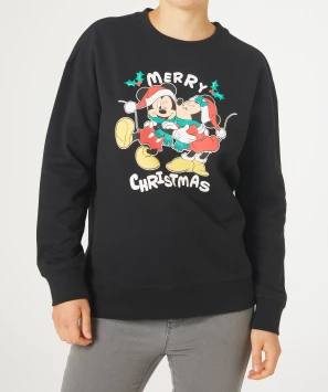 Mickey en Minnie Mouse kerst sweatshirt