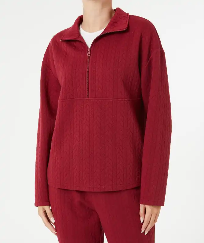 Sweat-Troyer in Weinrot