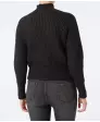 Schwarzer Strickpullover