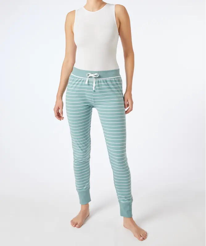 Gestreifte Pyjamahose