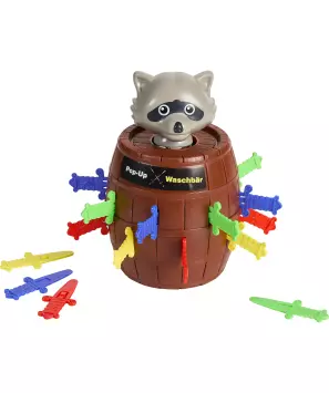 Pop-Up-Spiel Waschbär