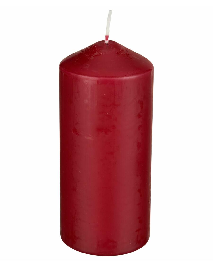 Sloupková svíčka tmavě červená