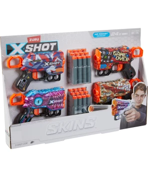 Zuru X-Shot skins bedreiging