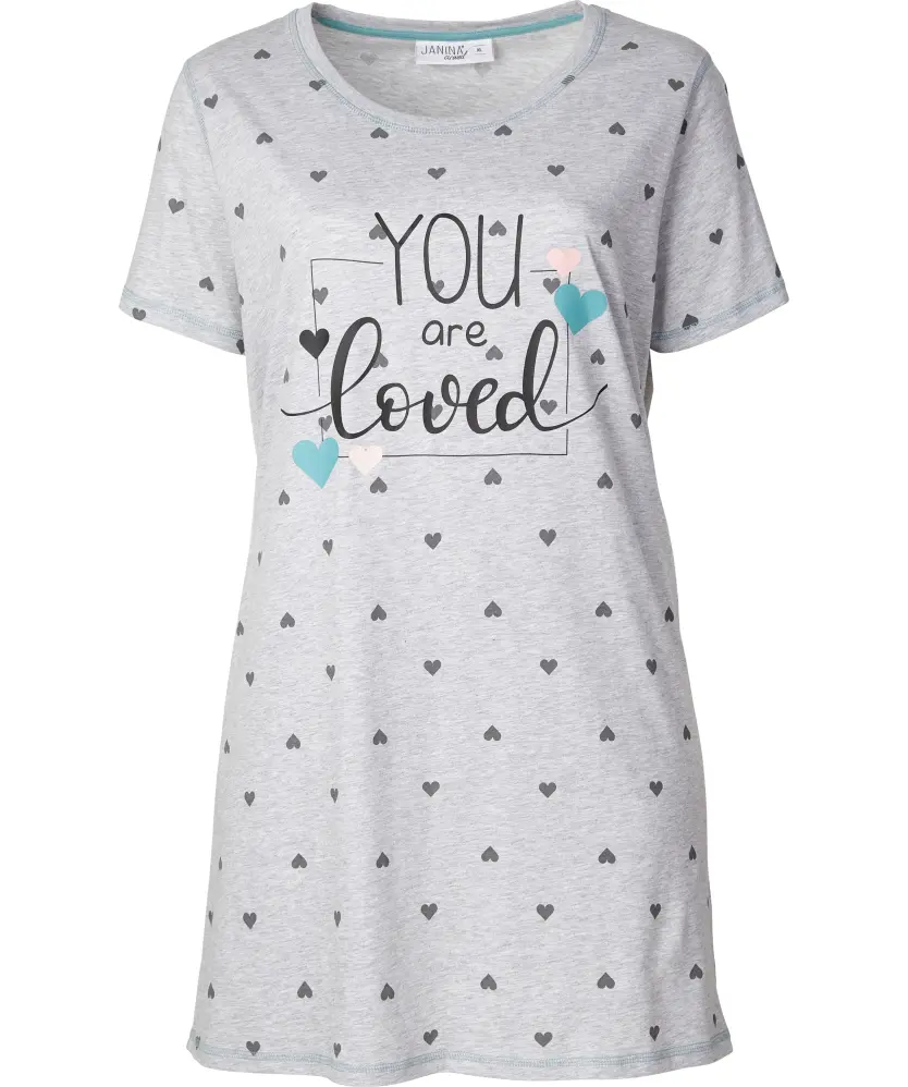 Bigshirt mit kurzen Ärmeln Janina curved, verschiedene Designs