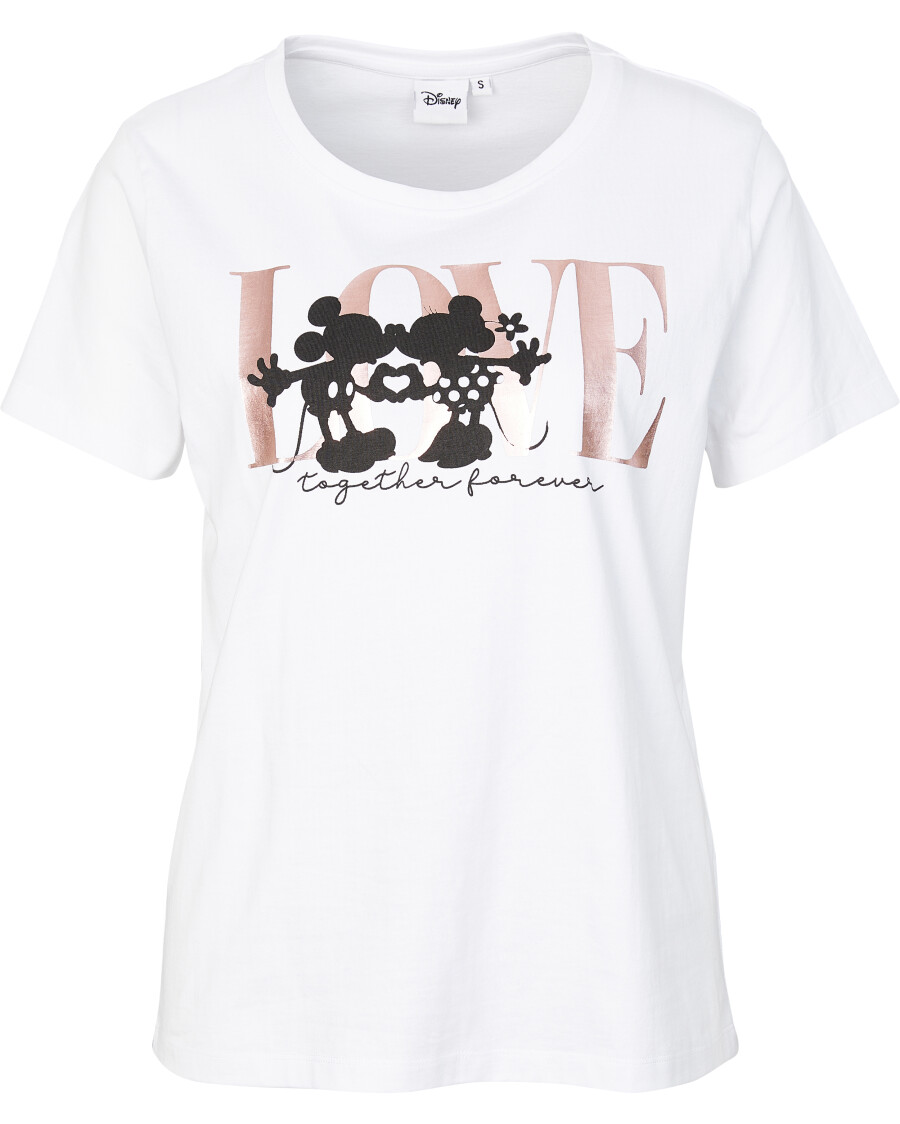 T-Shirt Mickey and Minnie Mouse Disney, okrągły dekolt