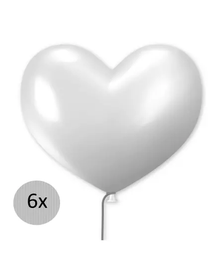 Herzförmige Luftballons