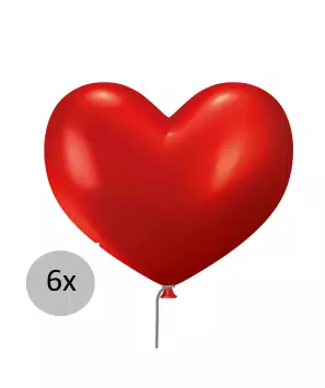 Herzförmige Luftballons