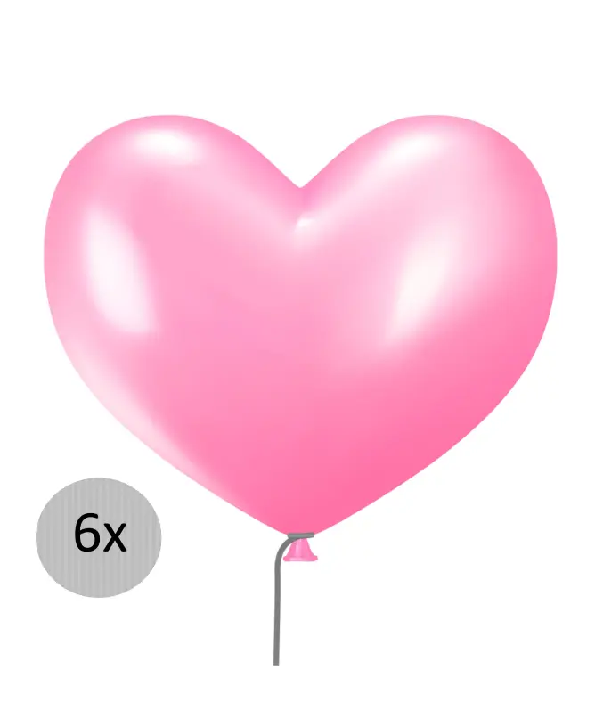 Herzförmige Luftballons