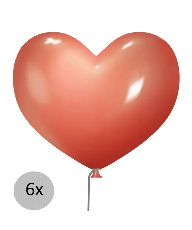 Herzförmige Luftballons