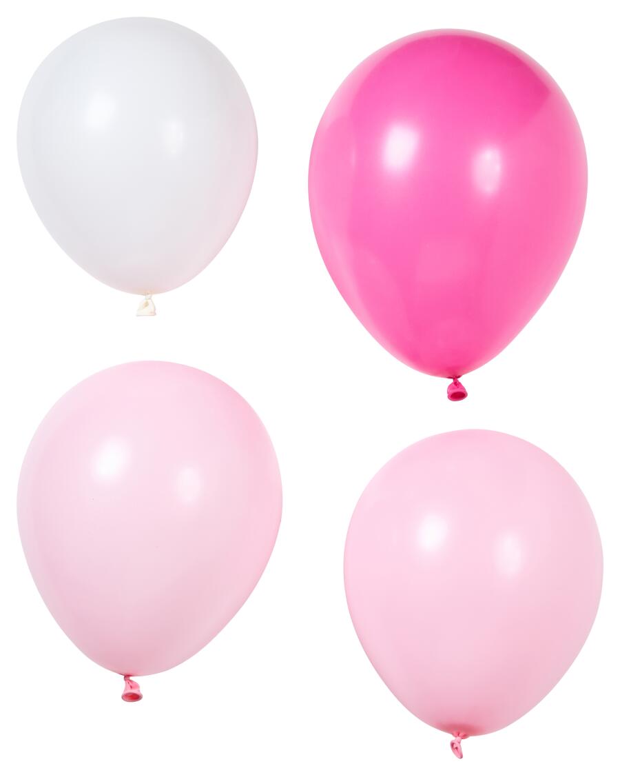 Ballonnen in pastel pink