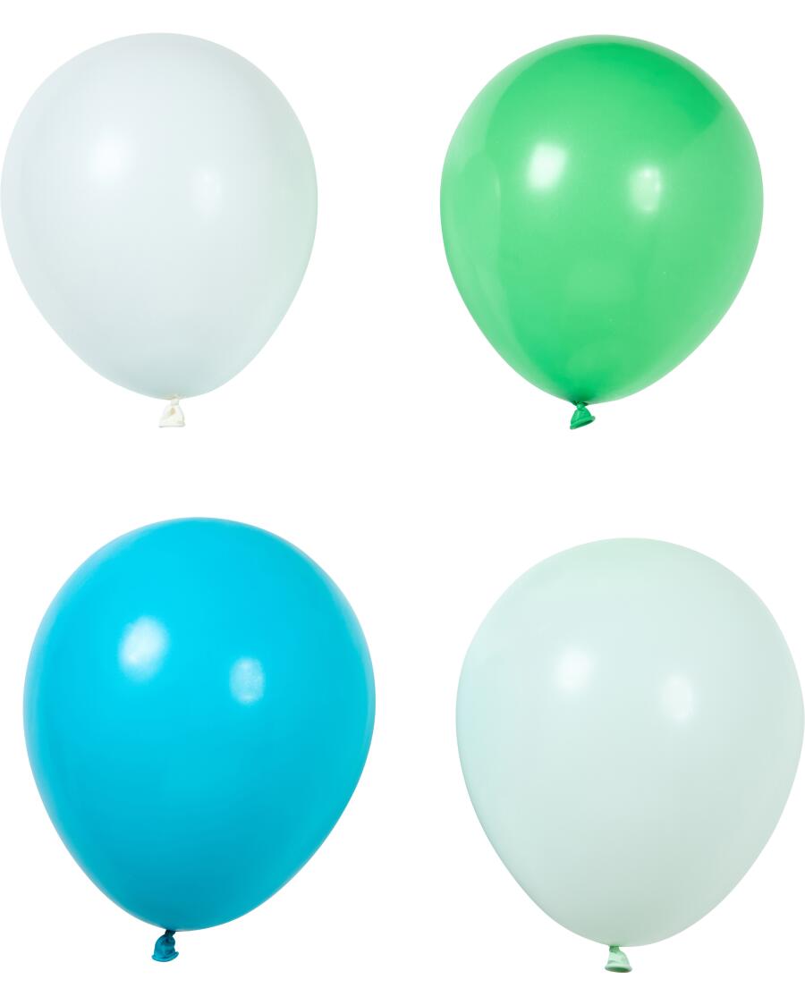 Ballonnen in pastel lichtgroen