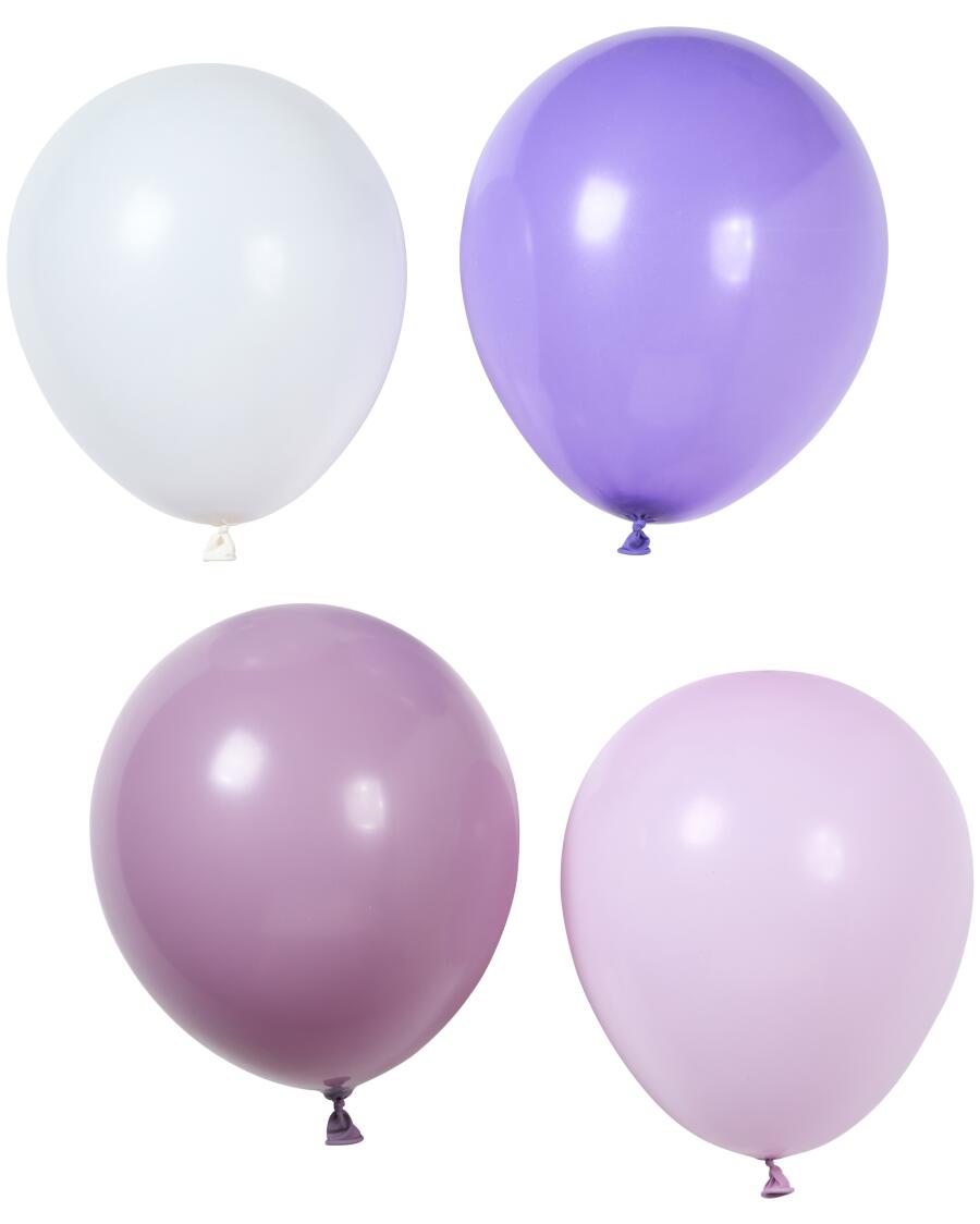 Ballonnen in pastel paars