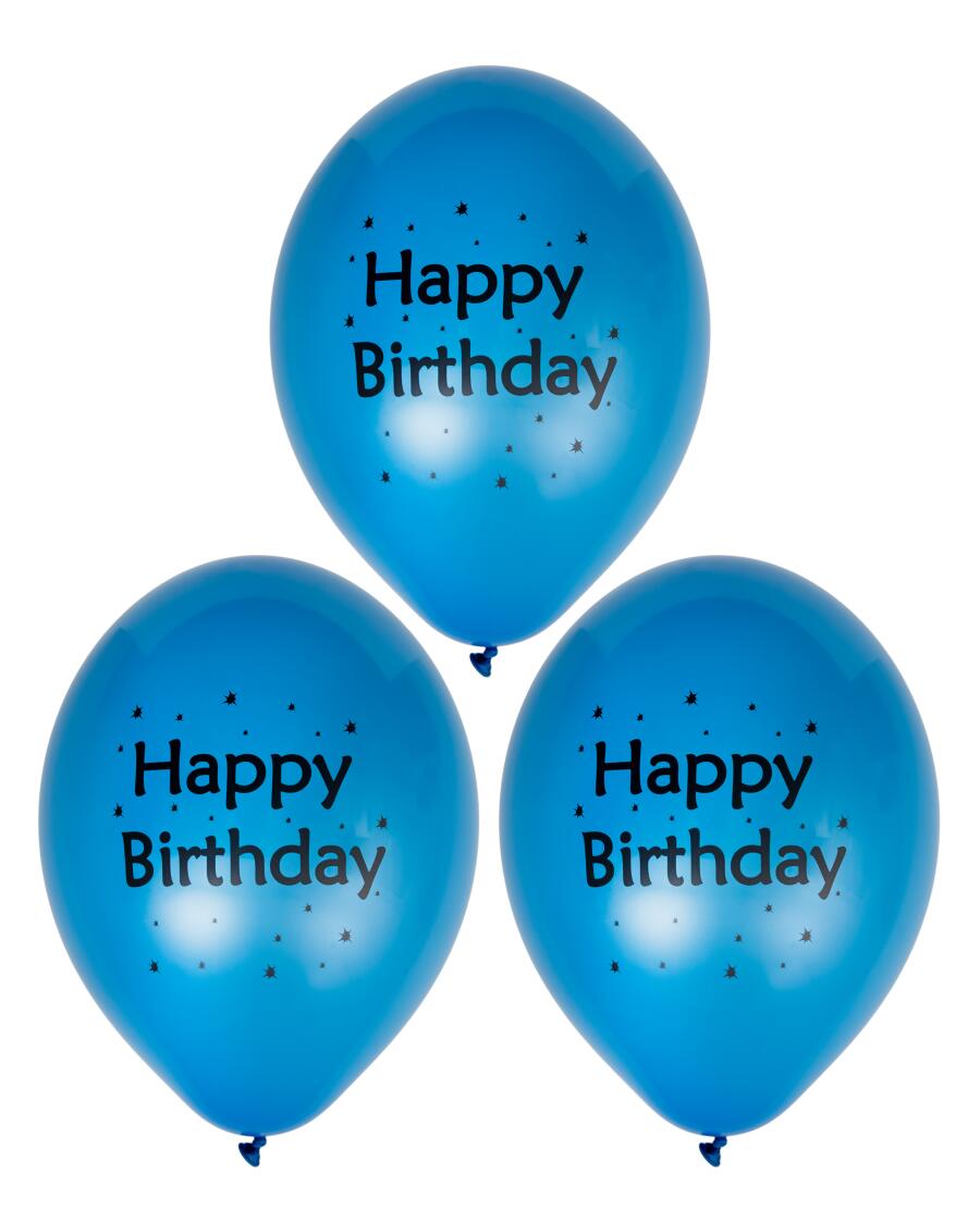 Balony urodzinowe niebieski