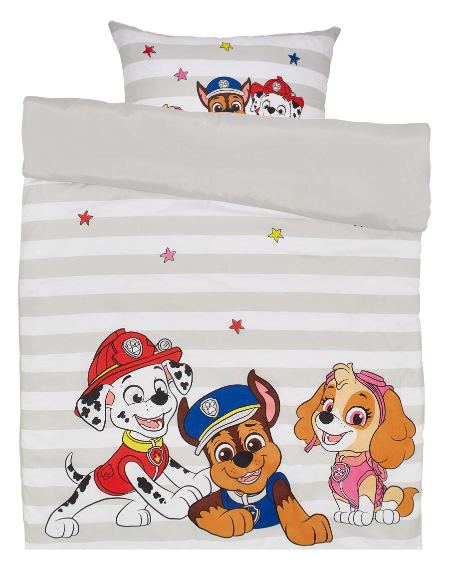 Bavlněné ložní povlečení Paw Patrol šedá