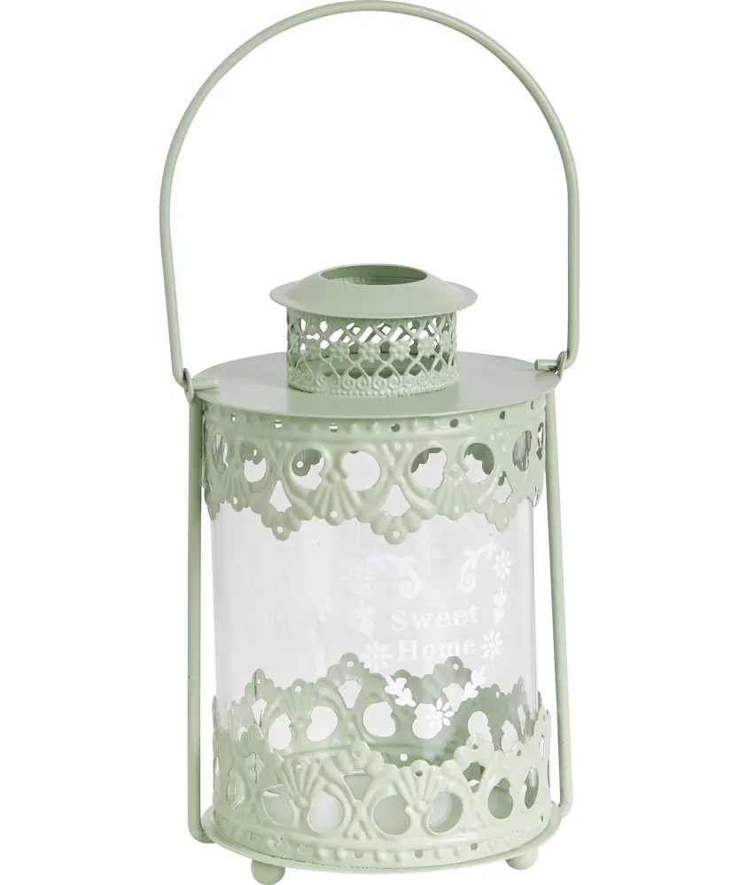 Laterne Frühling ca. 8 x 8 x 20 cm