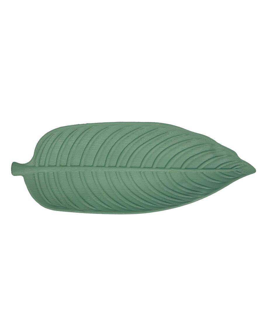 Dekotablett Blatt grün