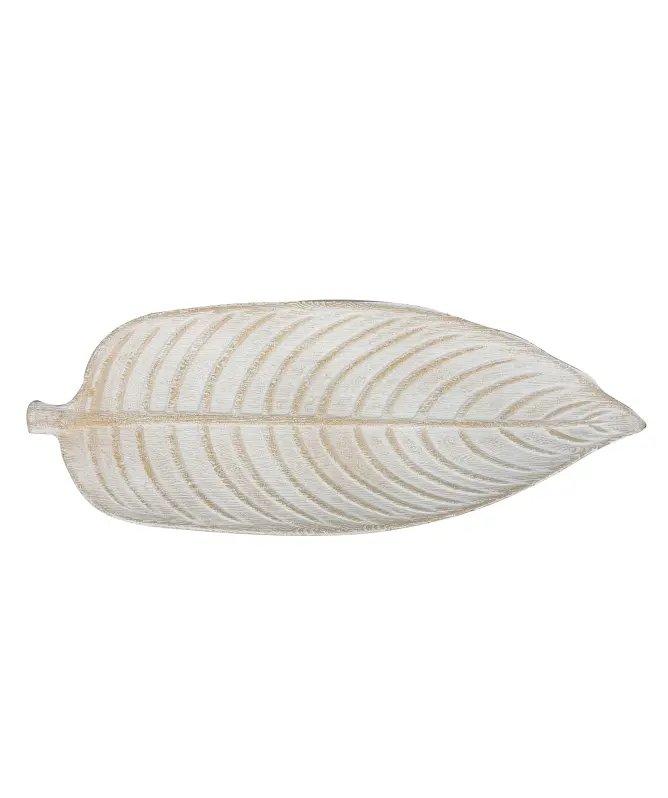 Dekotablett Blatt