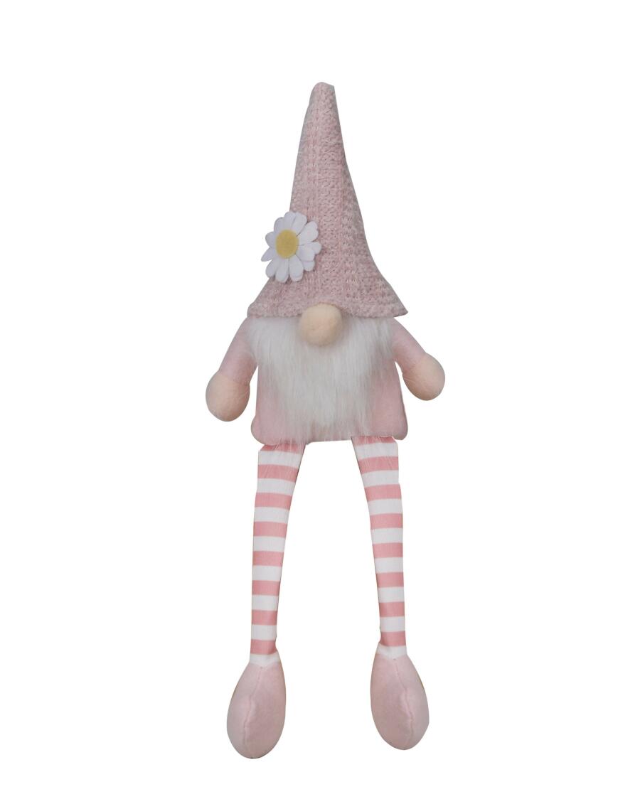 Decoratieve kabouter lente roze