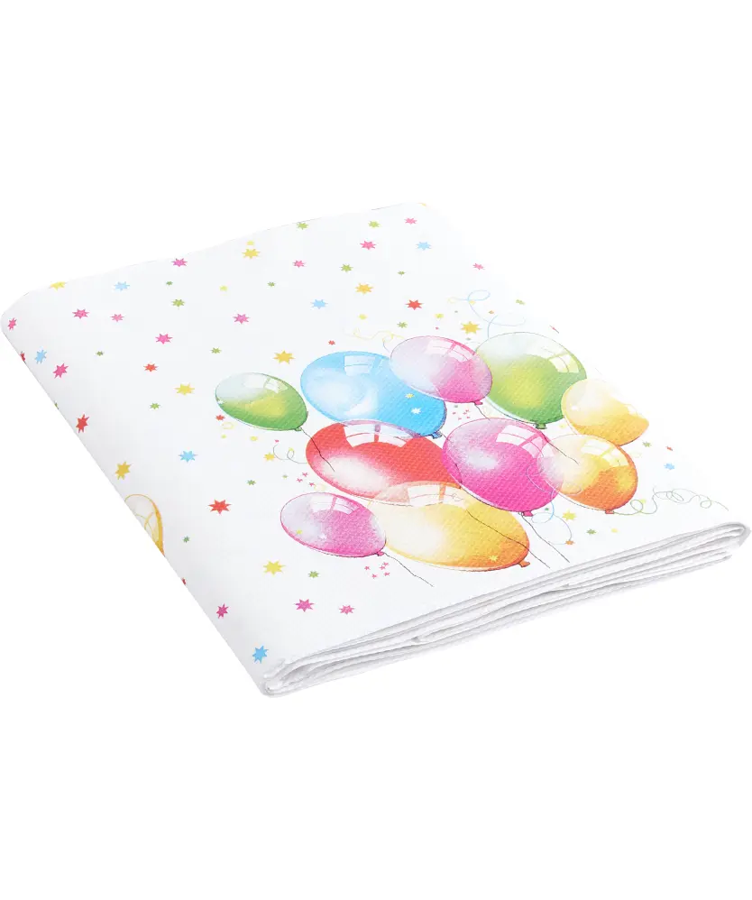 Papiertischdecke gemustert, weiß