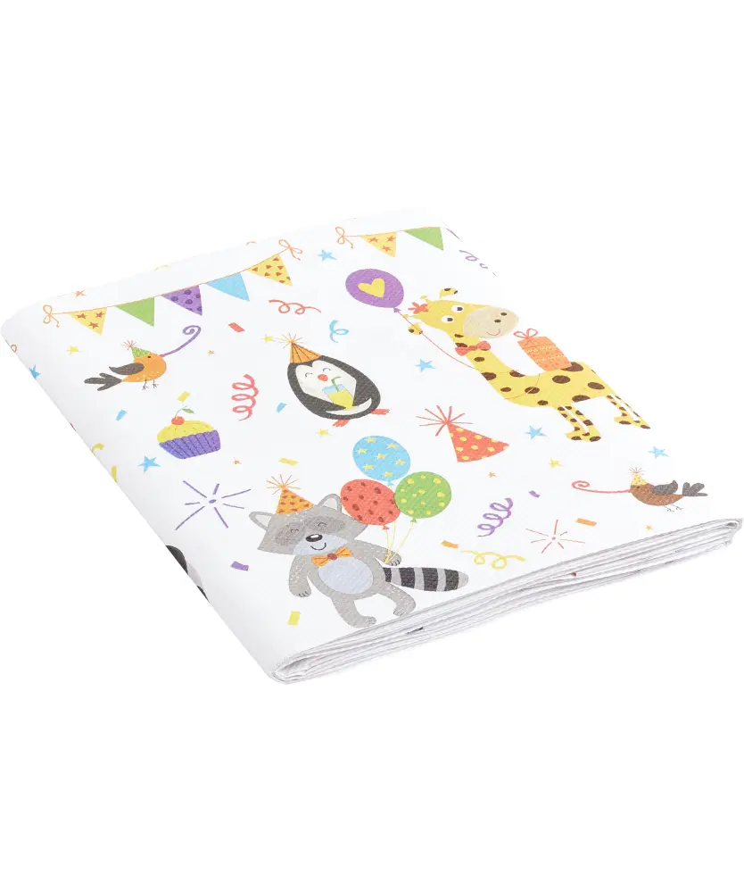 Papiertischdecke gemustert, bunt