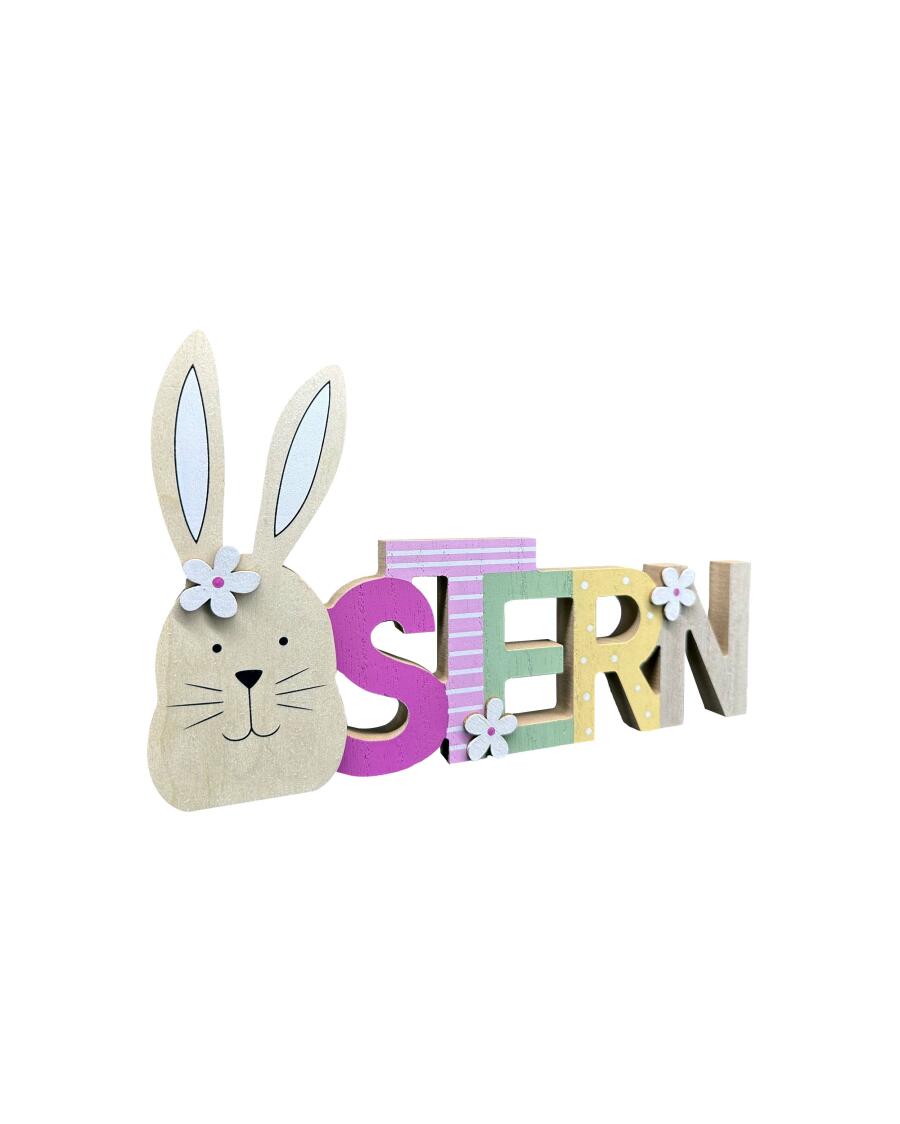 Deko-Schriftzug Ostern bunt