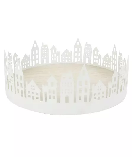 Decoratieve dienbladhuisjes