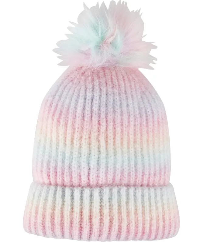 Mütze in Regenbogenfarben