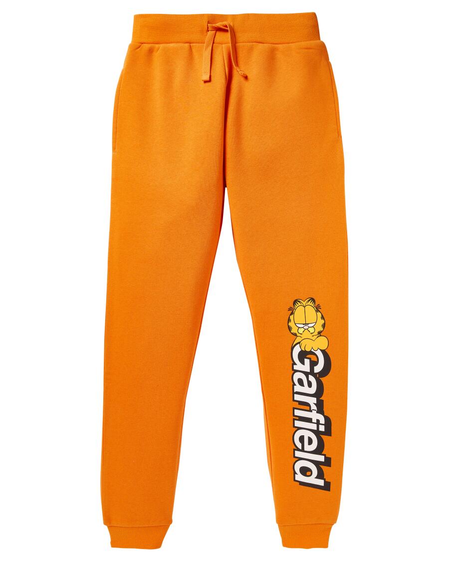 Spodnie dresowe Garfield pomarańczowy